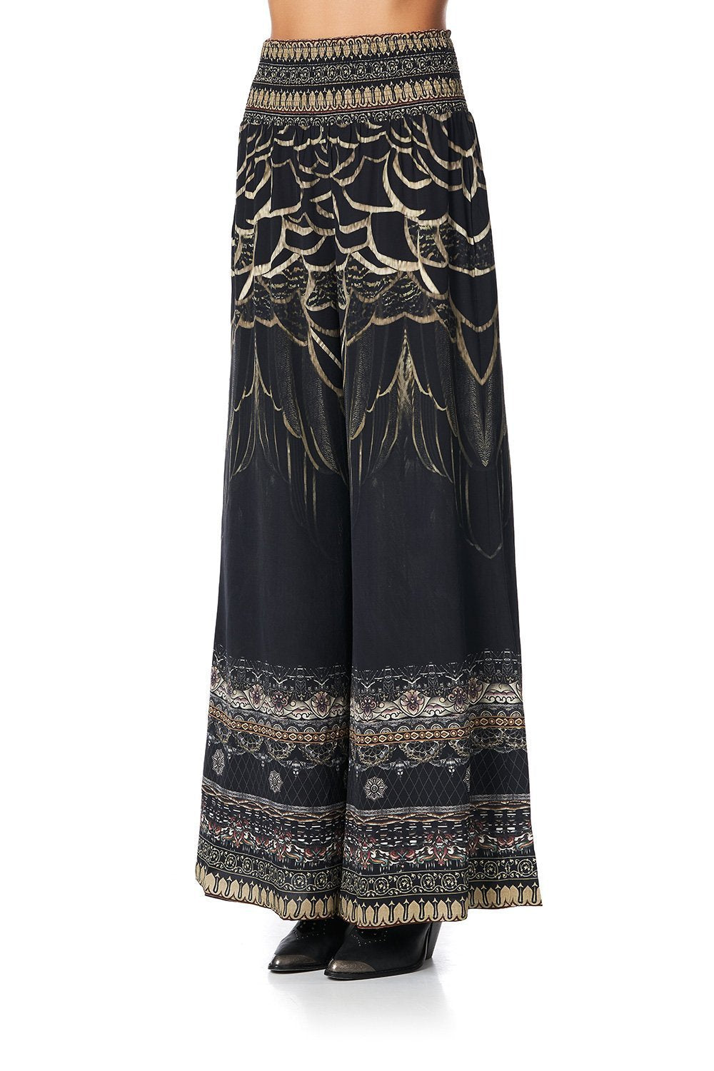 SHIRRED WAIST PANT UNDER A FULL MOON