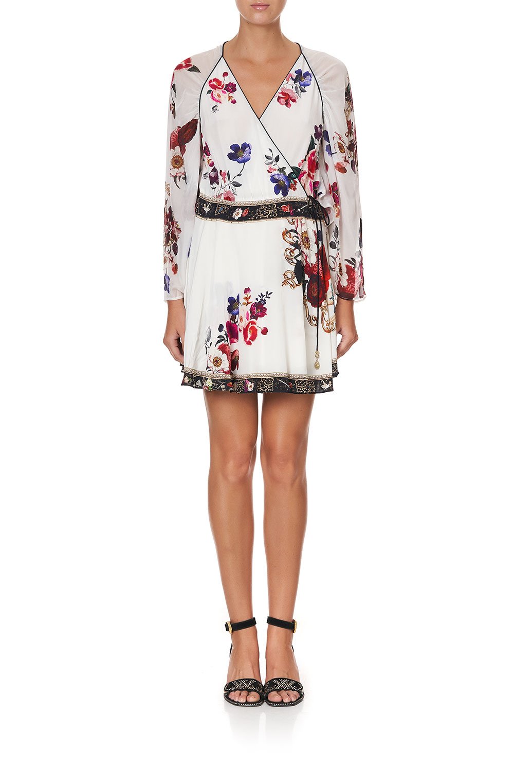 SHORT DRESS WITH DRAPED SLEEVE FAIRY GODMOTHER