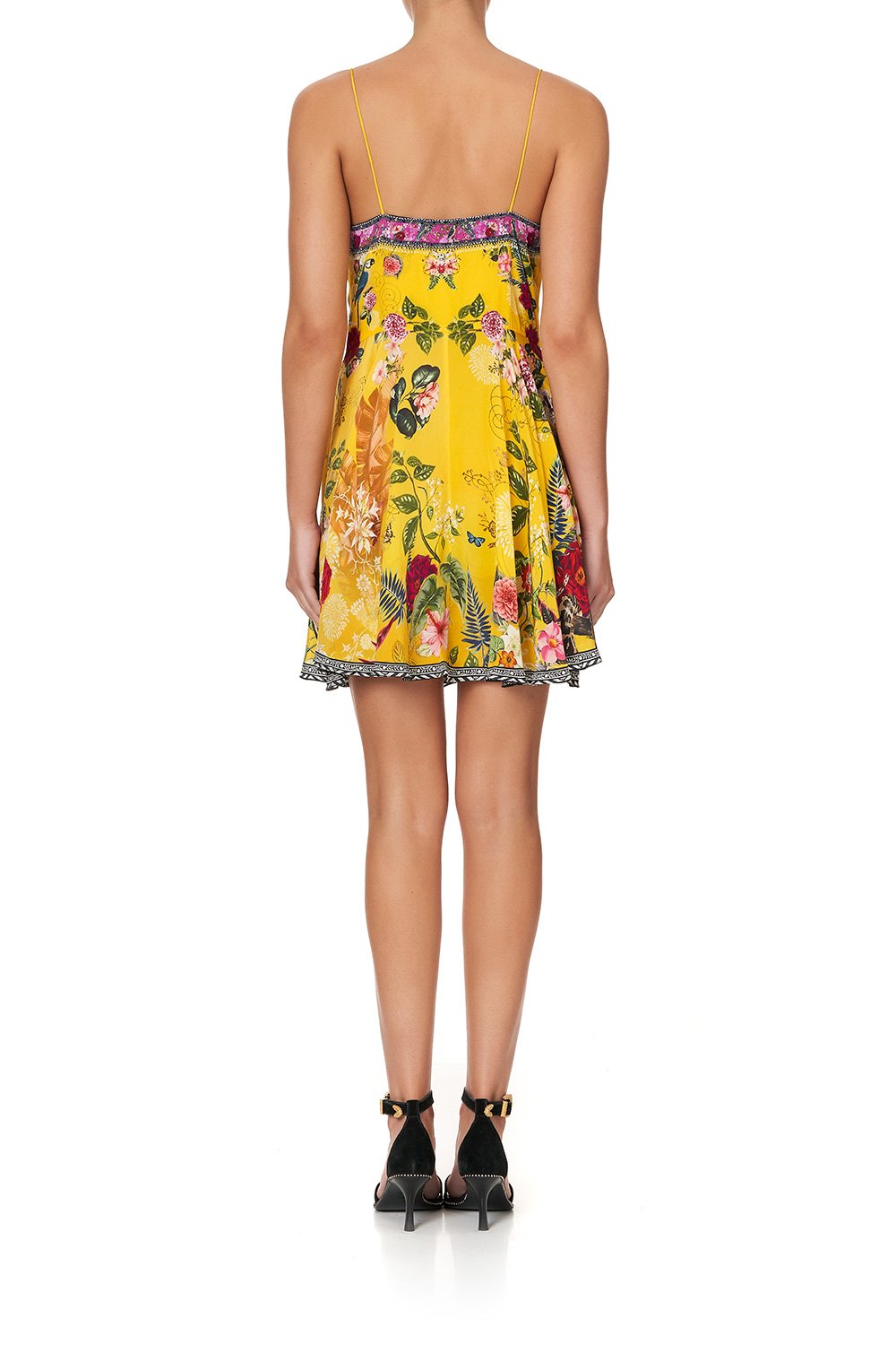 SHORT DRESS WITH TIE FRONT SAFFRON MOON