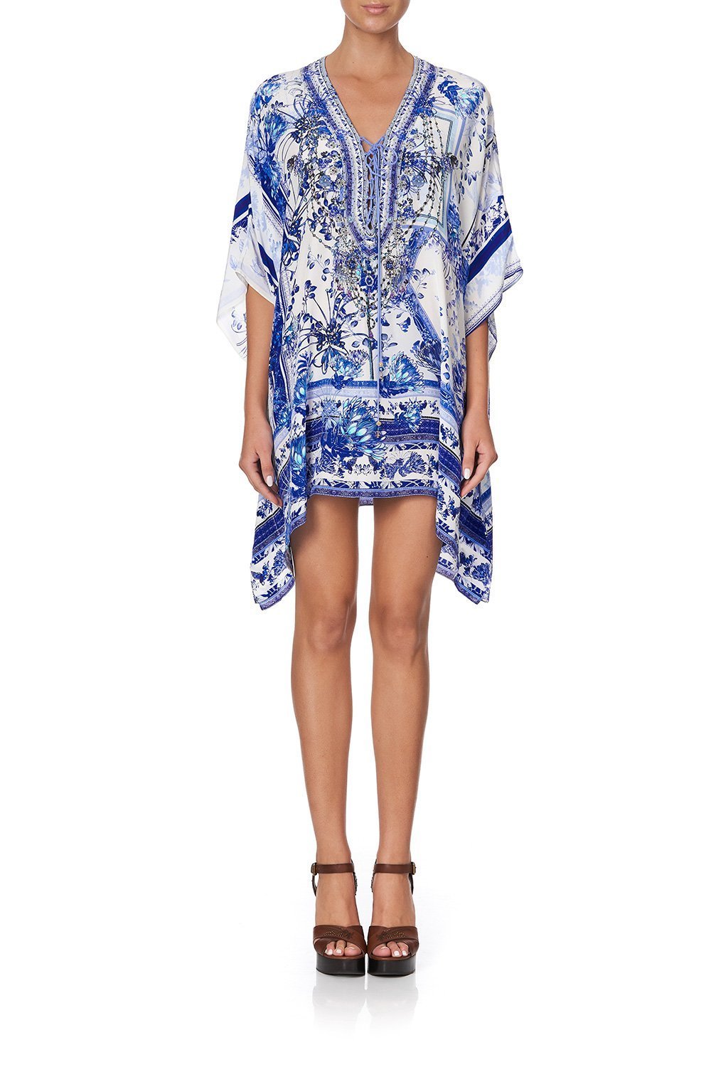 SHORT LACE UP KAFTAN CARDS FROM THE COAST