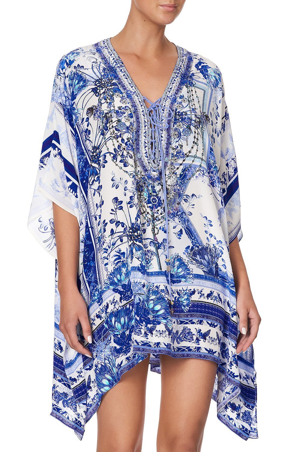 SHORT LACE UP KAFTAN CARDS FROM THE COAST