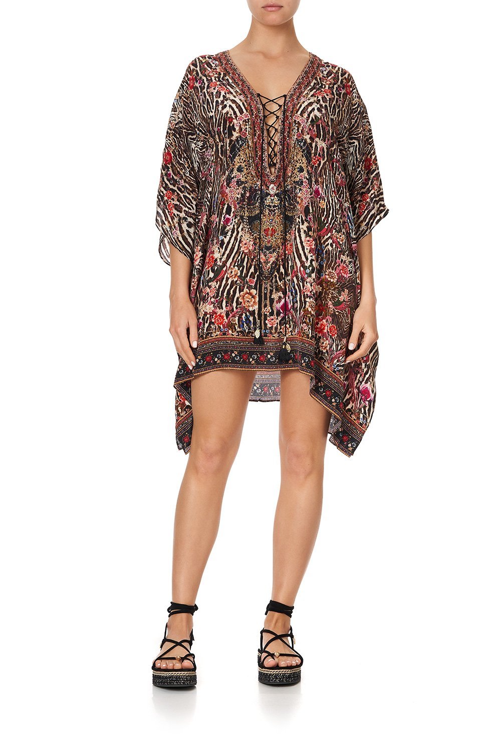SHORT LACE UP KAFTAN LIV A LITTLE