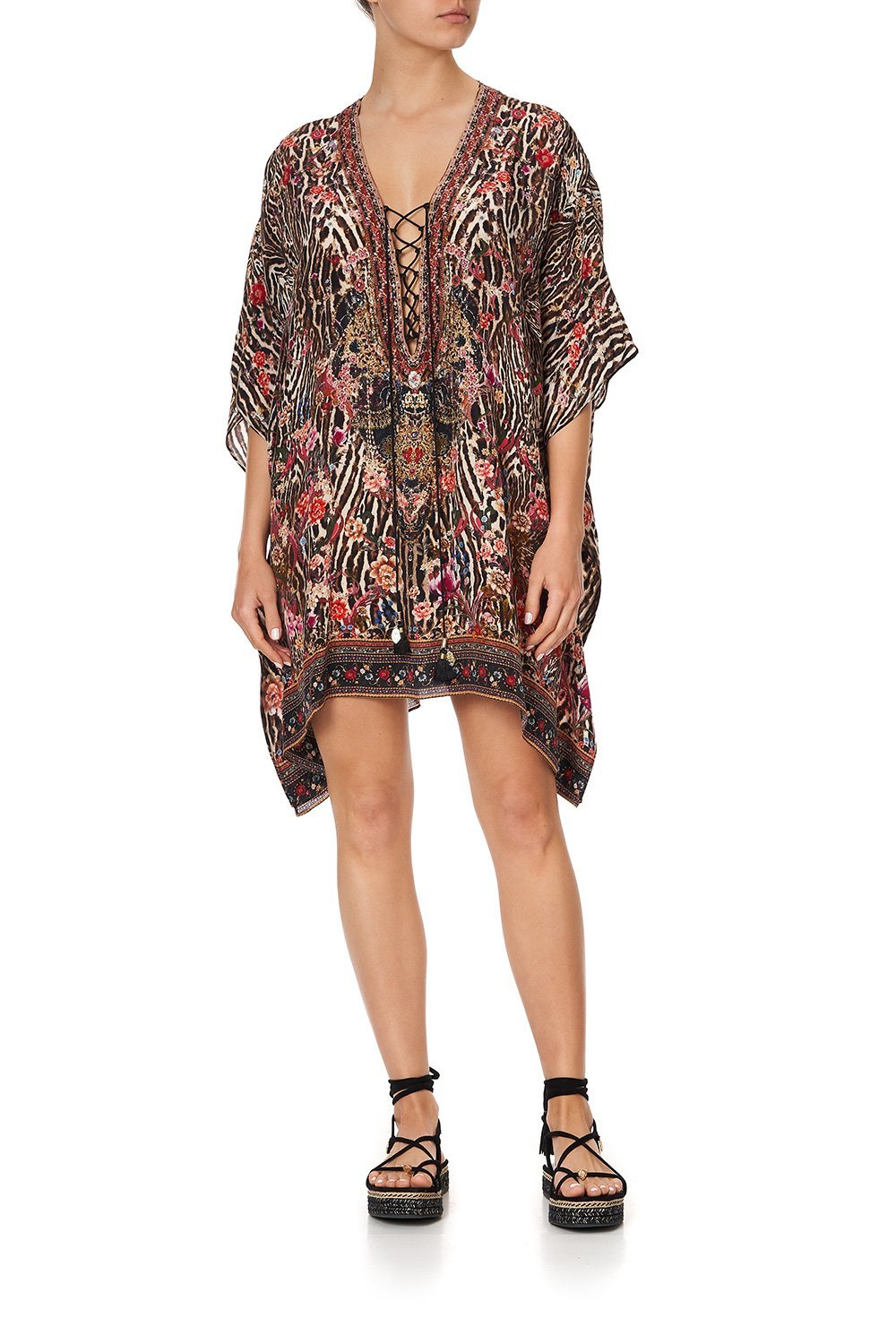 SHORT LACE UP KAFTAN LIV A LITTLE