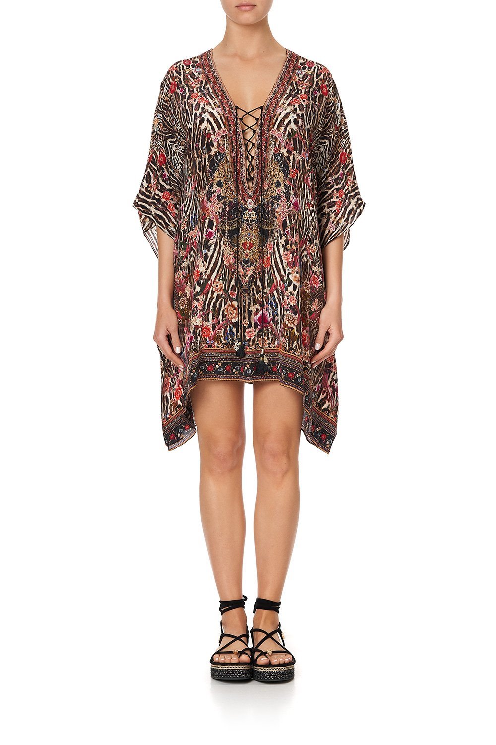 SHORT LACE UP KAFTAN LIV A LITTLE