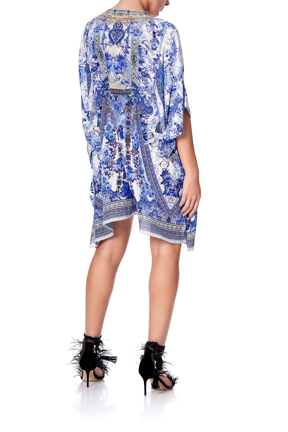 SHORT LACE UP KAFTAN PAINTED PROVINCIAL