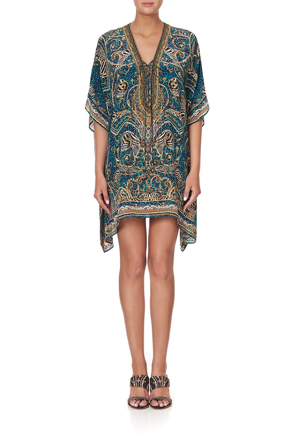 SHORT LACE UP KAFTAN SHES GOT GRACE