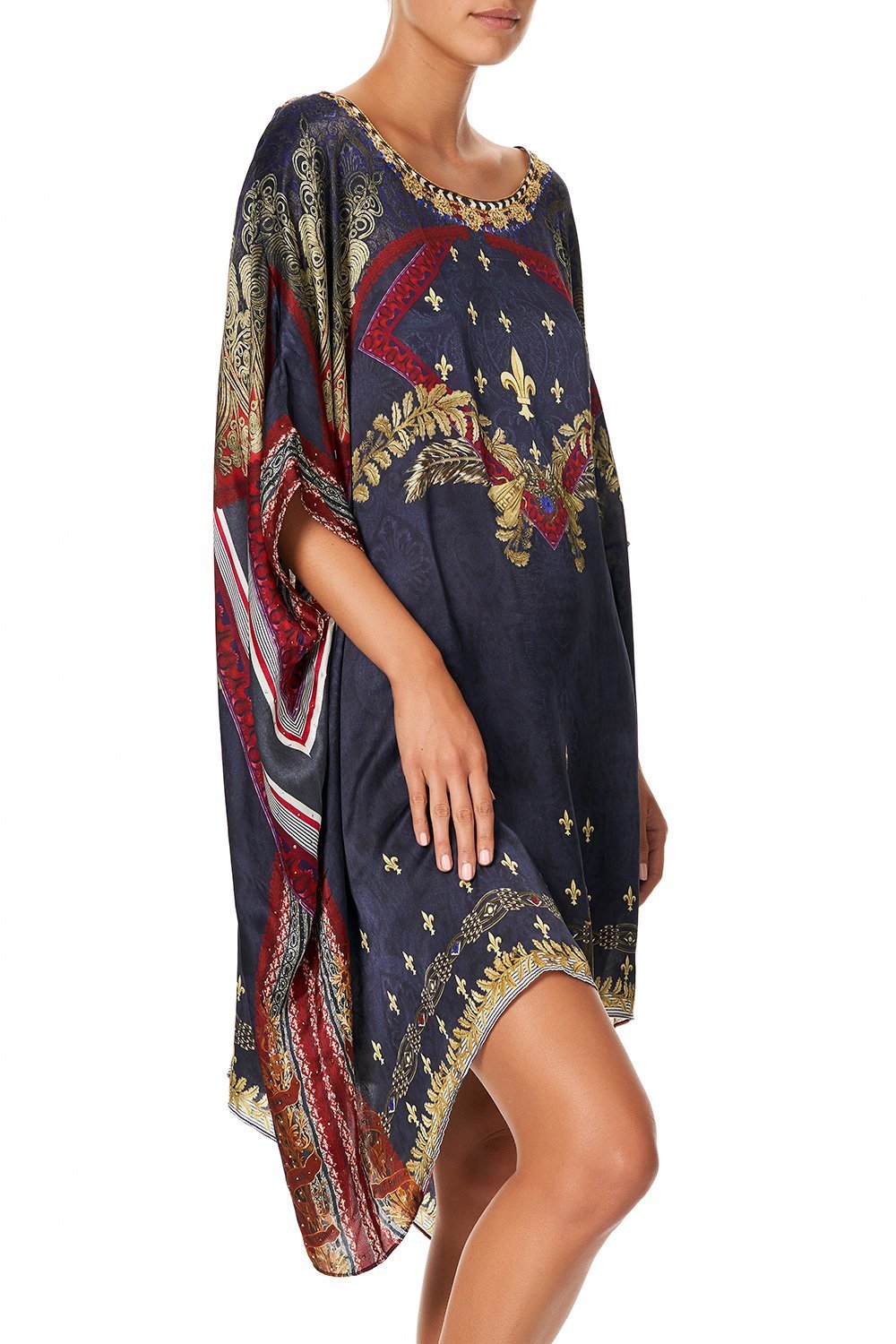 SHORT ROUND NECK KAFTAN THIS CHARMING WOMAN