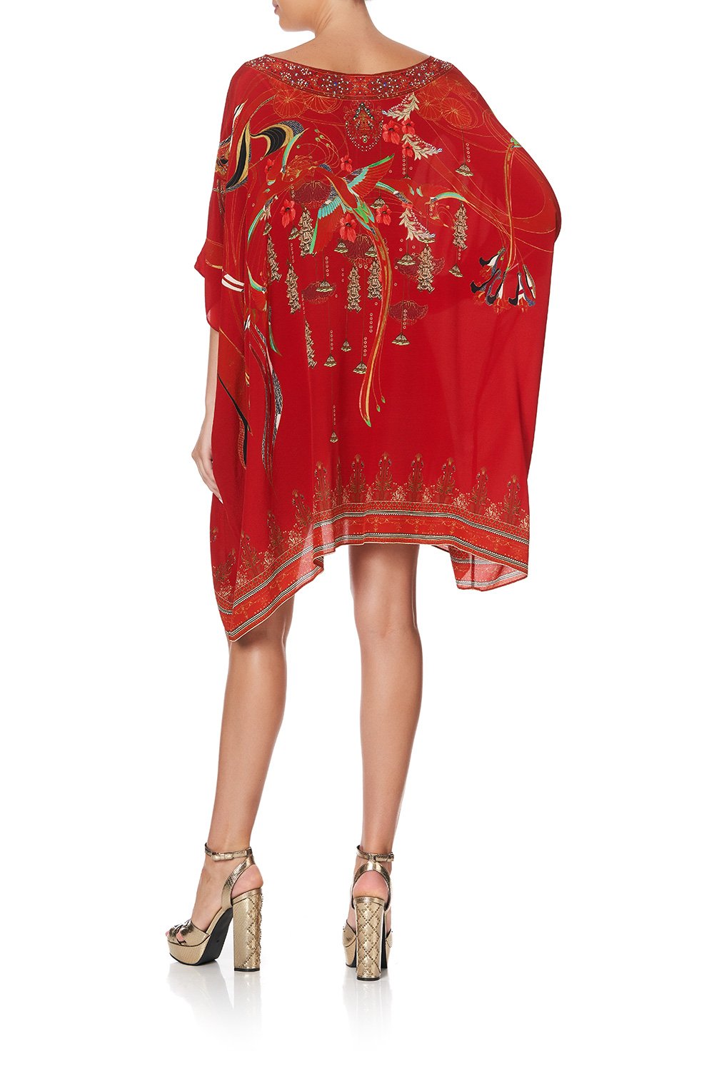 SHORT ROUND NECK KAFTAN FORBIDDEN FRUIT