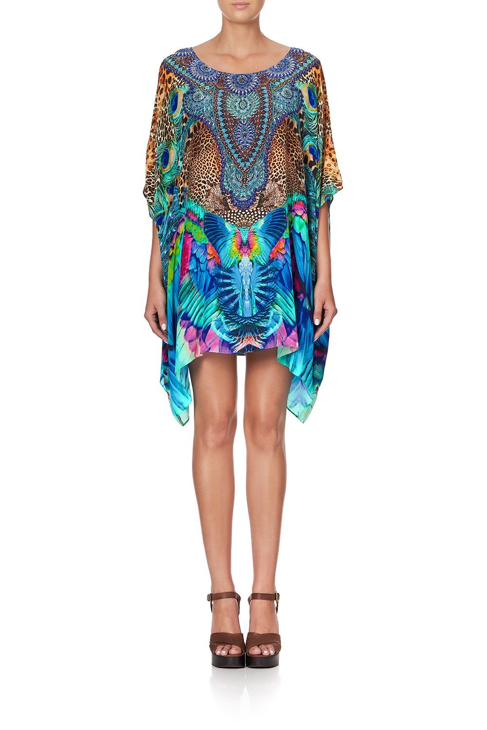 SHORT ROUND NECK KAFTAN MOTHER XANADU
