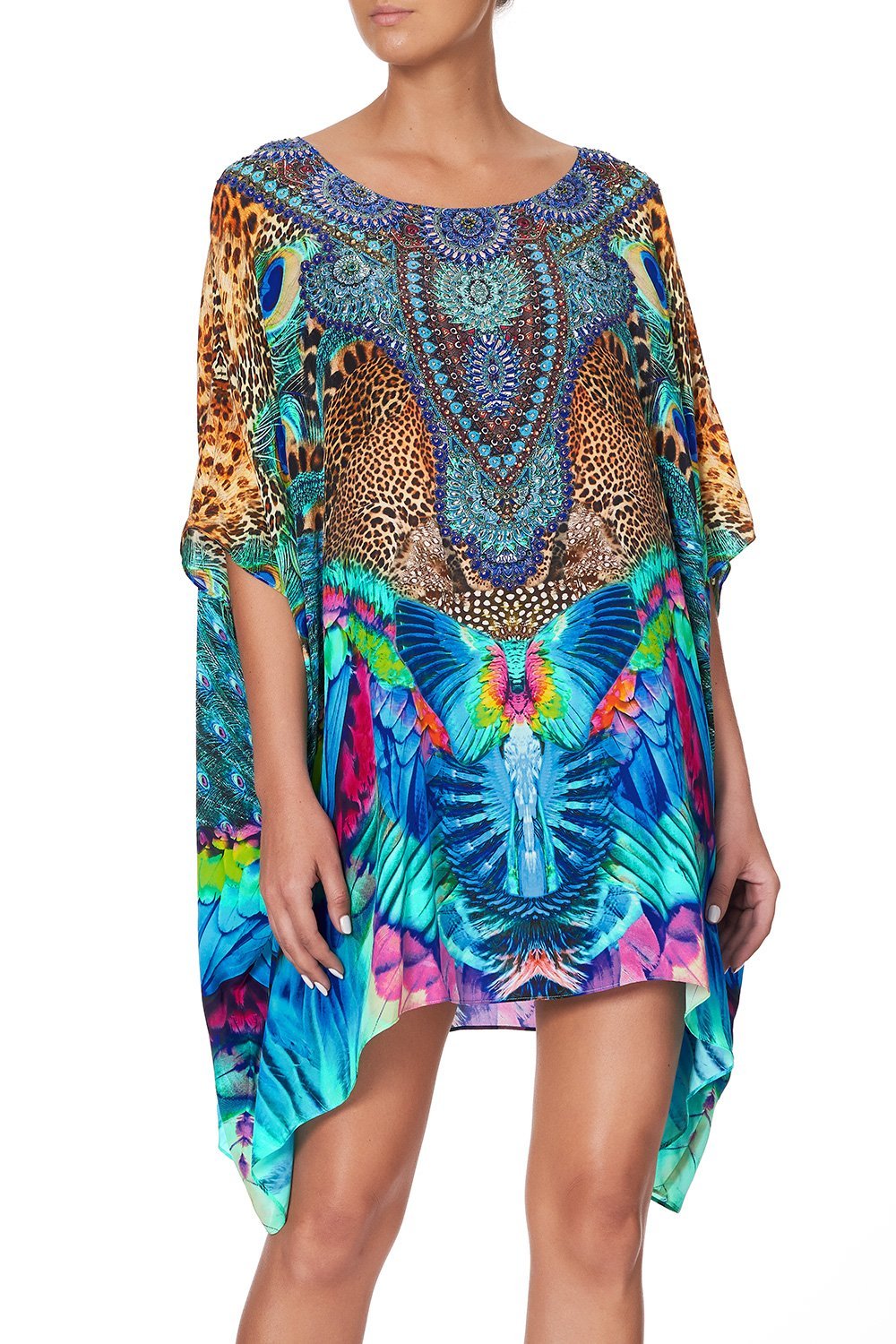 SHORT ROUND NECK KAFTAN MOTHER XANADU