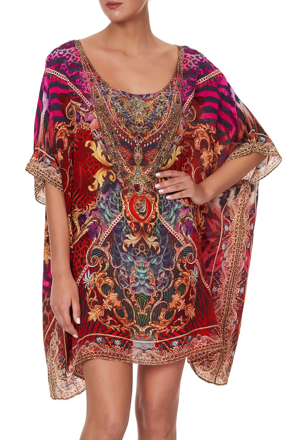 SHORT ROUND NECK KAFTAN SLAVE TO THE RHYTHM