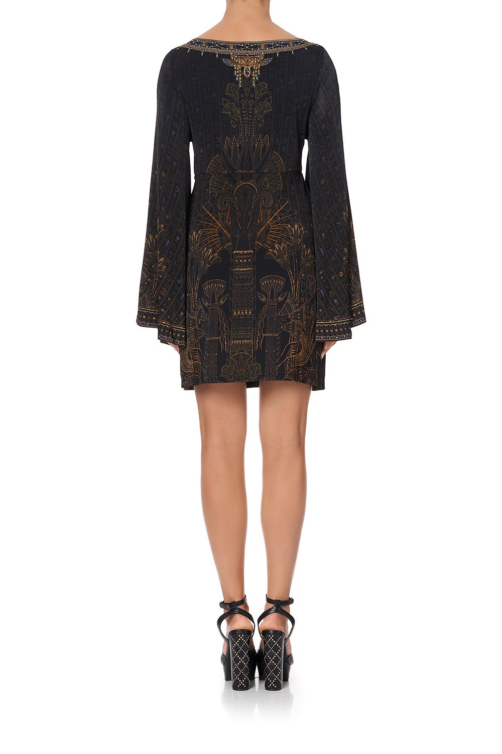 SHORT WIDE SLEEVE JERSEY DRESS COBRA KING