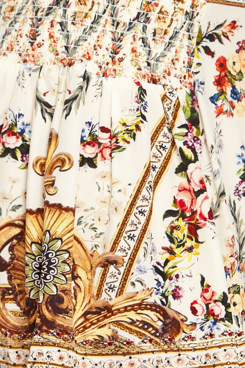 SHORTS WITH SIDE FLOUNCE OLYMPE ODE