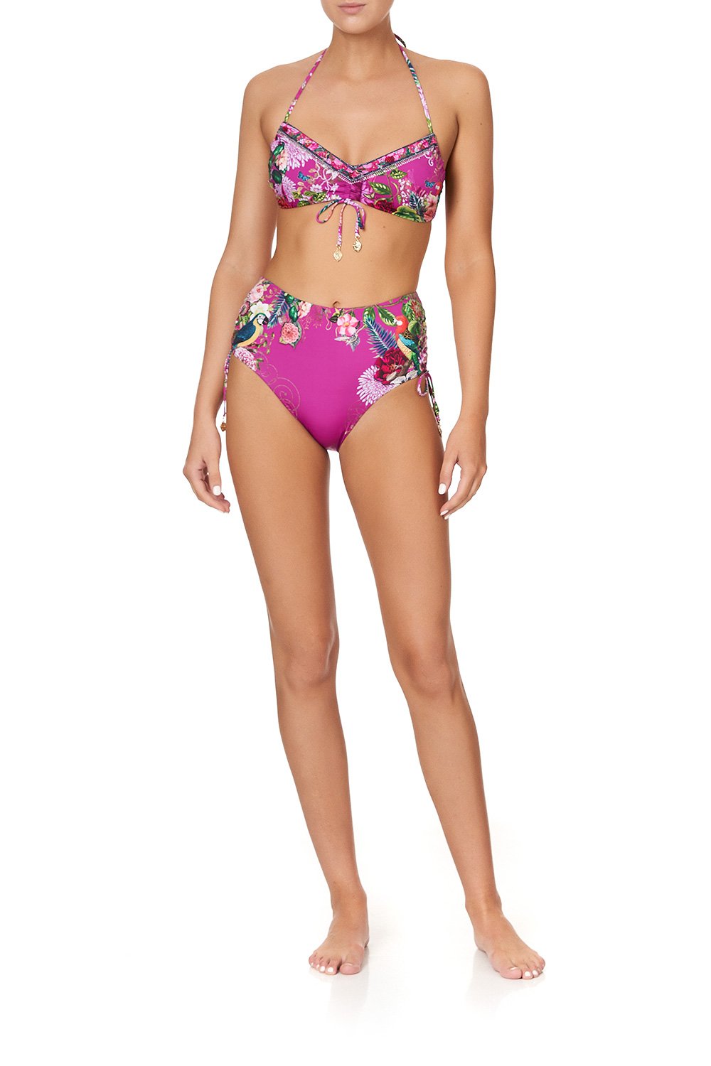 ROUCHED SIDE HIGH PANT JUNGLE LANGUAGE