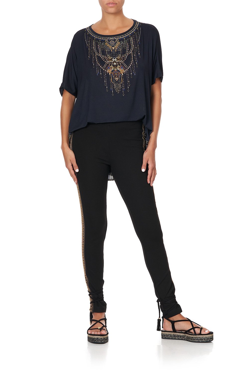 SILK BACK CREW NECK TEE GREAT SCOTT