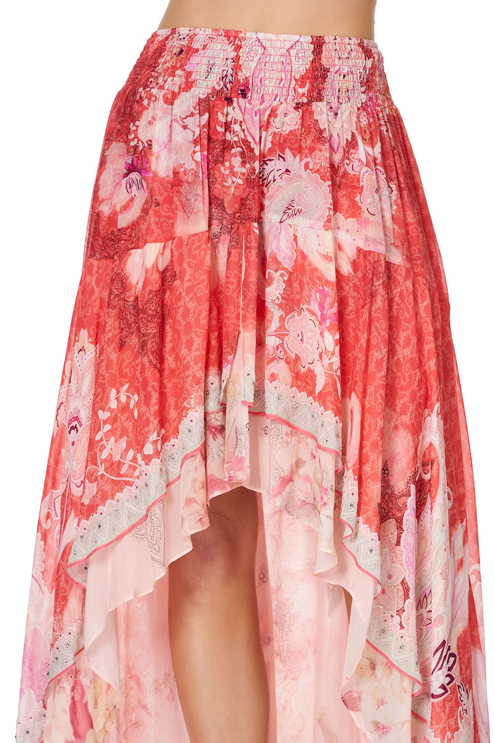 SKIRT WITH DOUBLE LAYER HEM PALACE MUSE