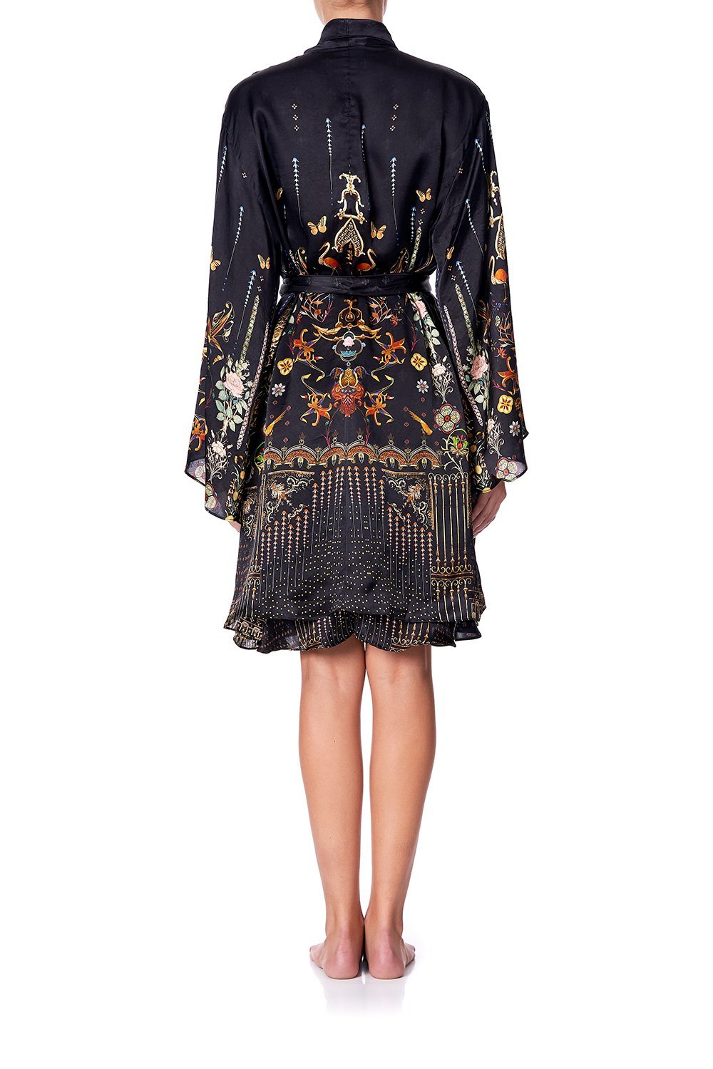 SLEEPWEAR FLARED SLEEVE DRESSING GOWN REBELLE REBELLE