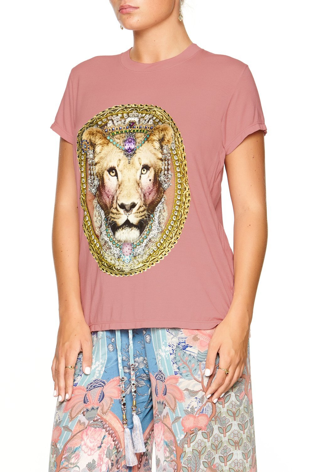 SLIM FIT ROUND NECK T-SHIRT BLANCHES BLESSING