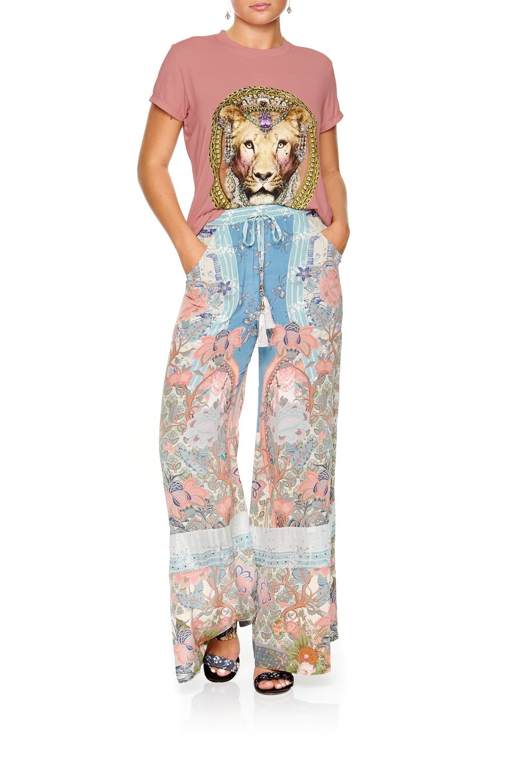 SLIM FIT ROUND NECK T-SHIRT BLANCHES BLESSING