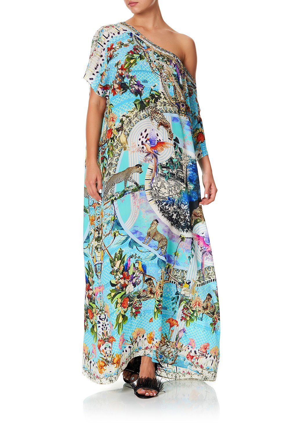 SLIM LINE ROUND NECK KAFTAN GIRL FROM ST TROPEZ