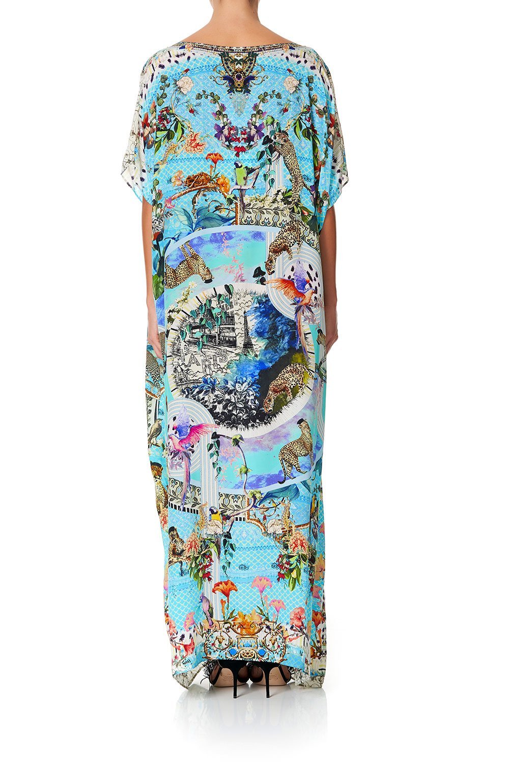 SLIM LINE ROUND NECK KAFTAN GIRL FROM ST TROPEZ