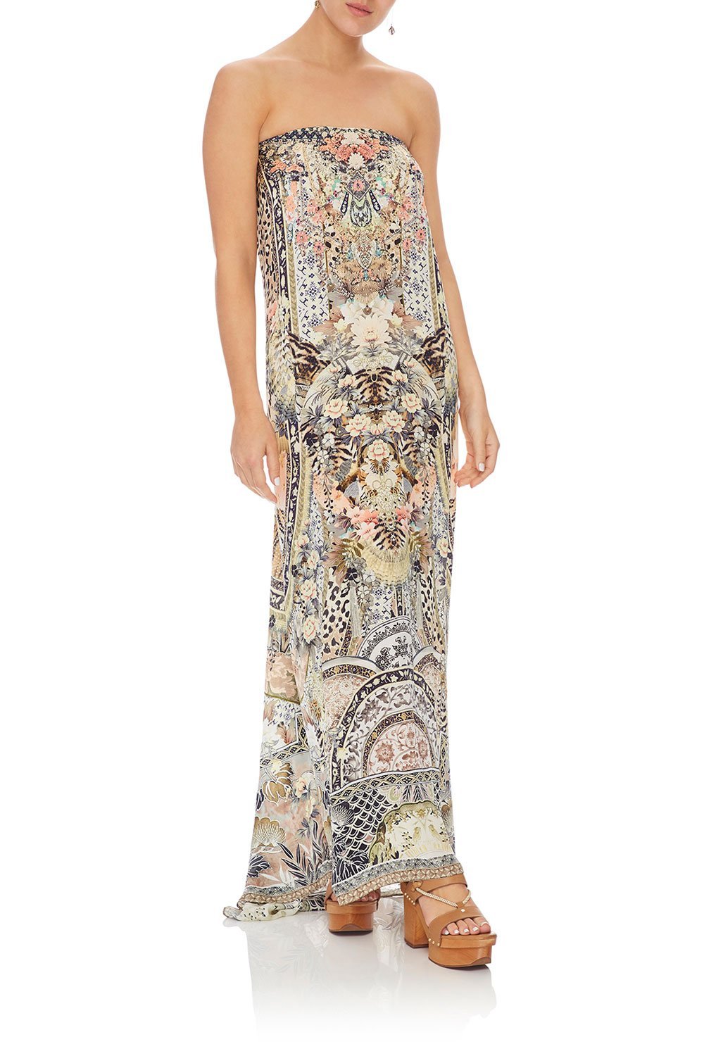 CAMILLA SLIM ROUND NECK KAFTAN MOTO MAIKO