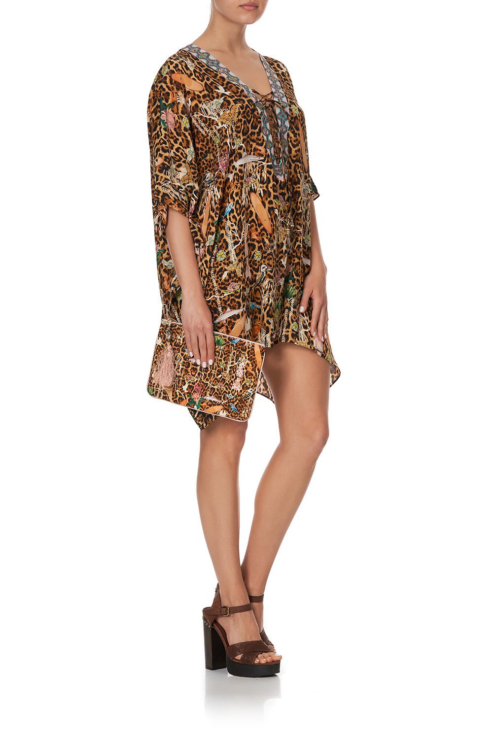 SMALL CANVAS CLUTCH FEUNA ELECTRO