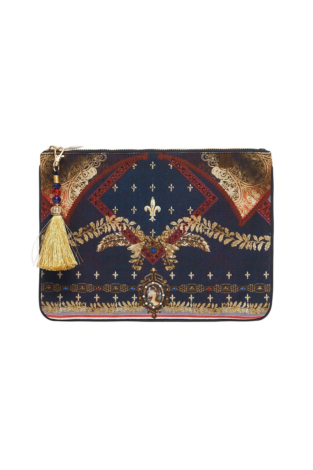 CAMILLA SMALL CANVAS CLUTCH THIS CHARMING WOMAN