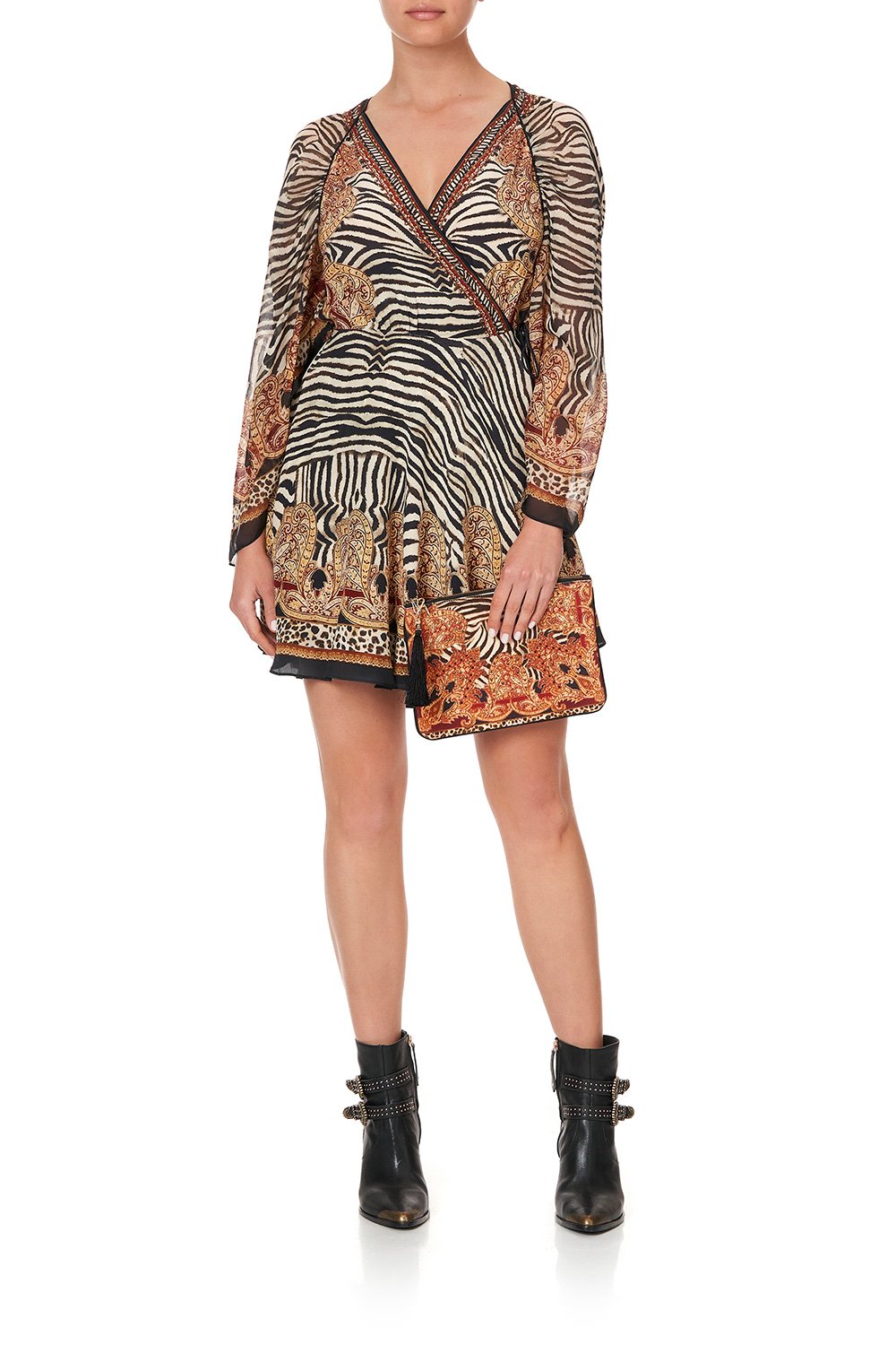 SMALL CANVAS CLUTCH WILD FIRE