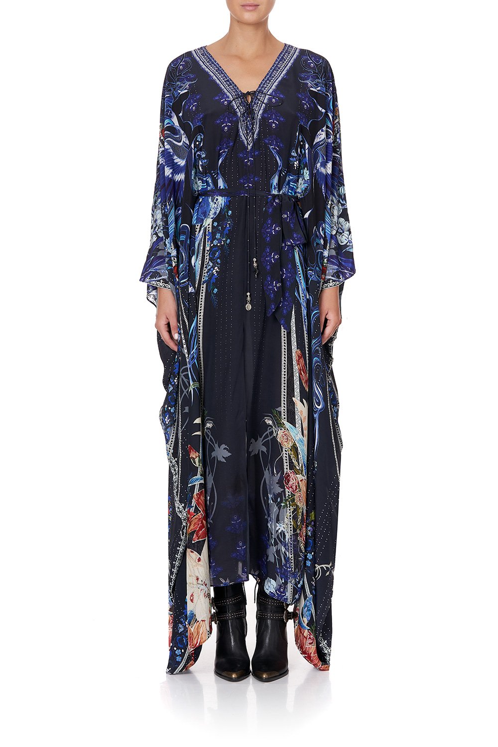 SPLIT HEM LACE UP KAFTAN MARE MYSTIQUE