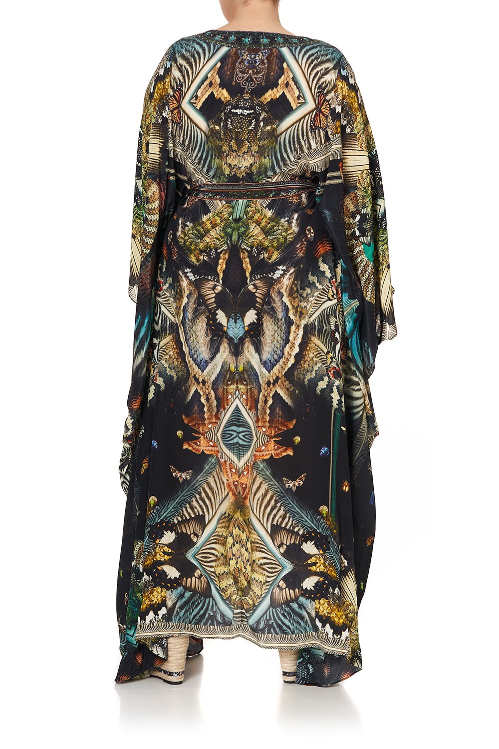 SPLIT HEM LACE UP KAFTAN MATERNAL INSTINCT