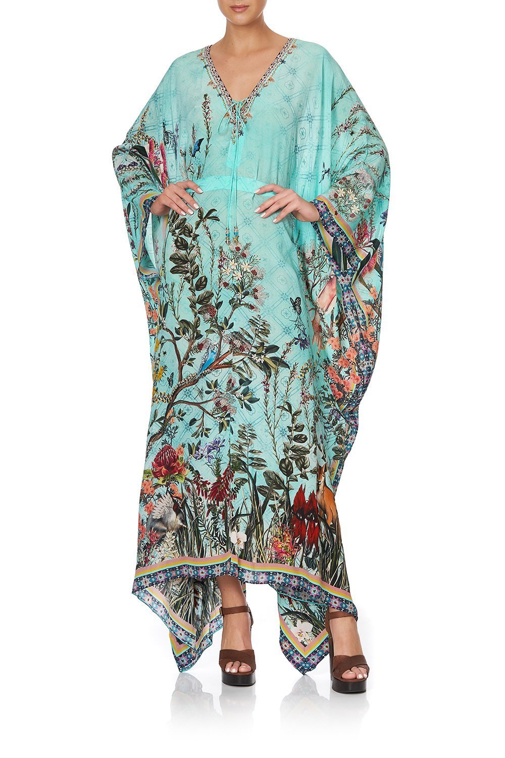SPLIT HEM LACE UP KAFTAN MILLAS BACKYARD