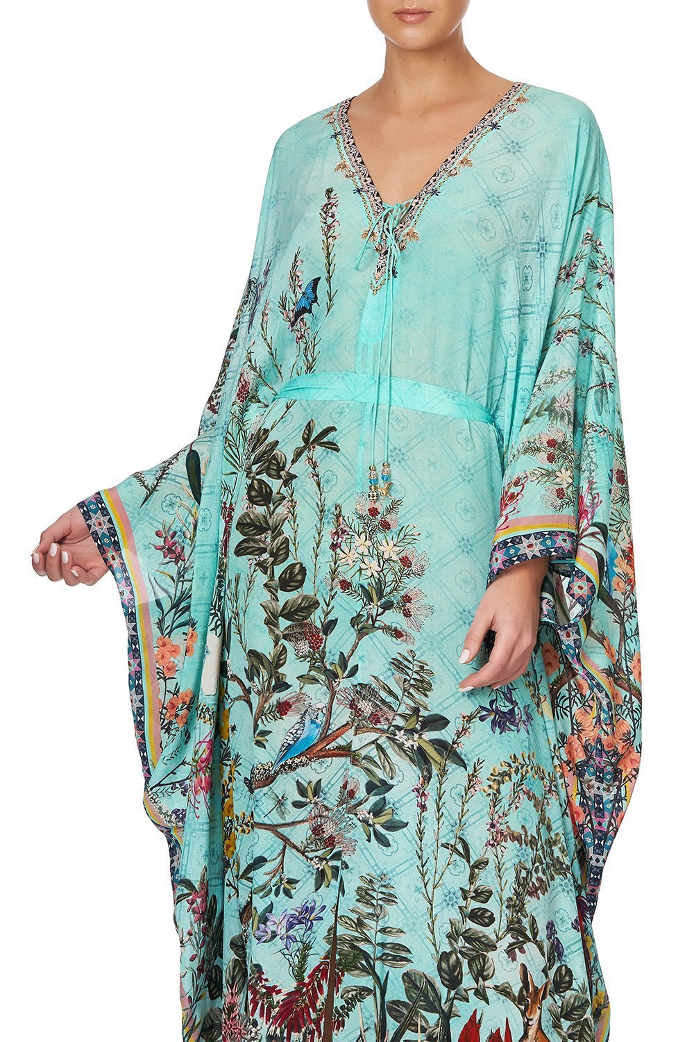SPLIT HEM LACE UP KAFTAN MILLAS BACKYARD