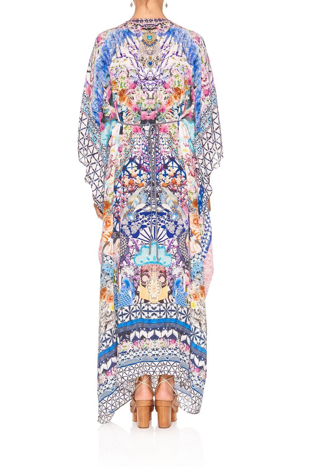 SPLIT SLEEVE KAFTAN WITH HARDWARE SHIBORI SHORES