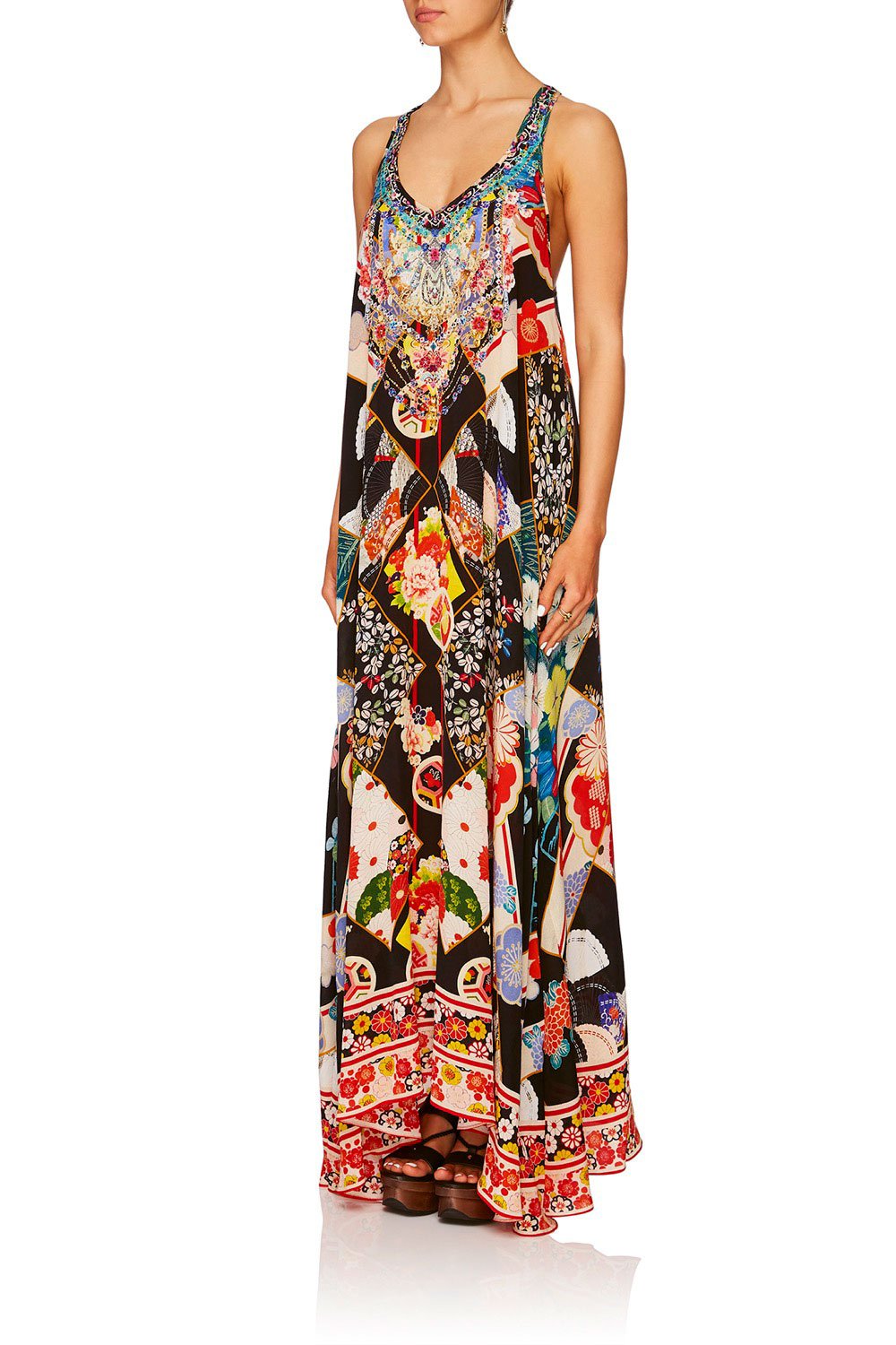 CAMILLA STAR GIRL V NECK RACER BACK DRESS