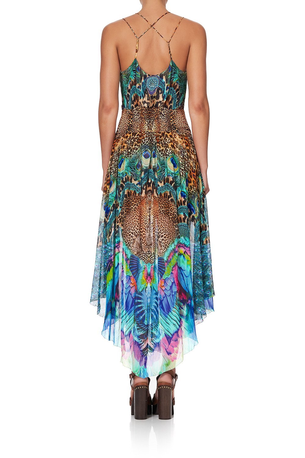 STRAP DRESS WITH SHAPED WAISTBAND MOTHER XANADU