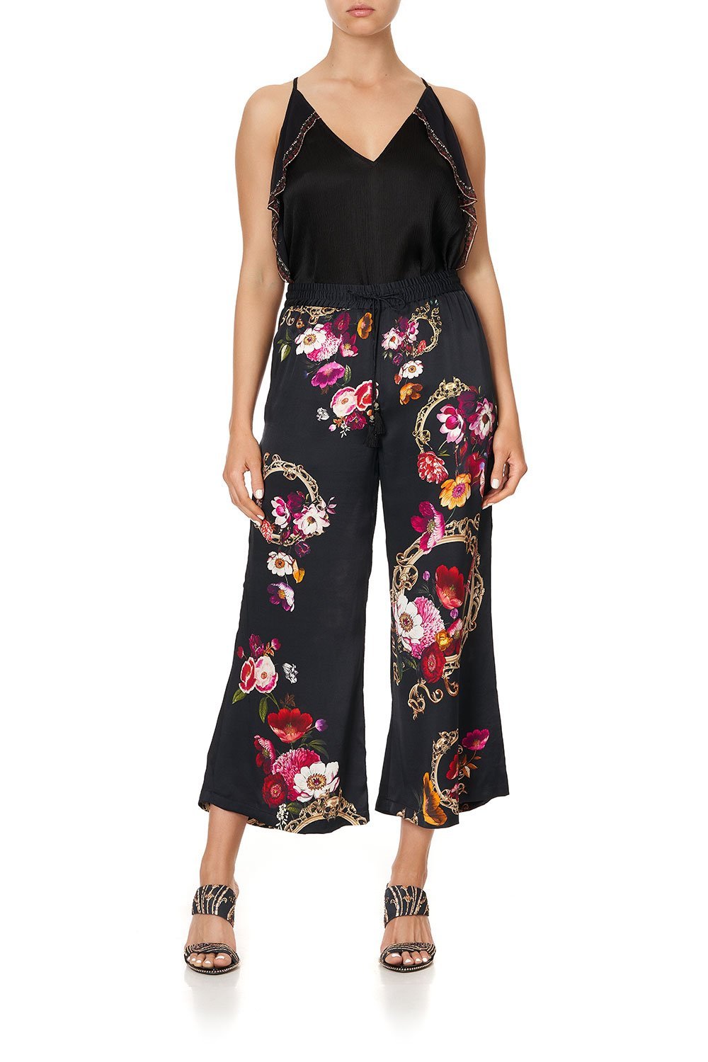 STRAP TOP WITH RUFFLE MIRROR MIRROR