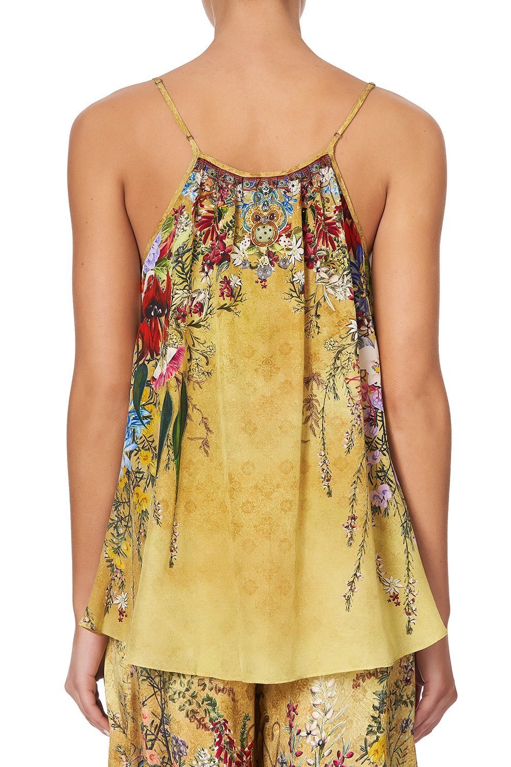 STRAP TOP WITH TIE FRONT DETAIL AMONG THE GUMTREES