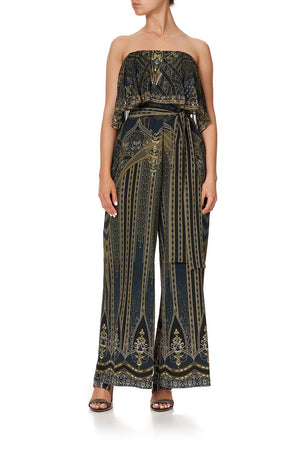STRAPLESS JUMPSUIT WITH FRILL GREAT SCOTT