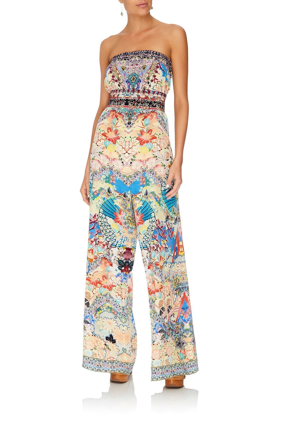 STRAPLESS JUMPSUIT WITH JKT BELT MISO IN LOVE