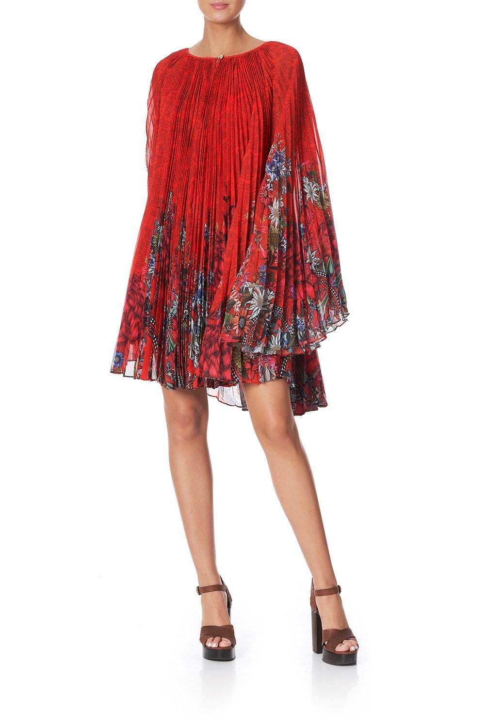 SUNRAY PLEATED SHORT KAFTAN WONDERING WARATAH