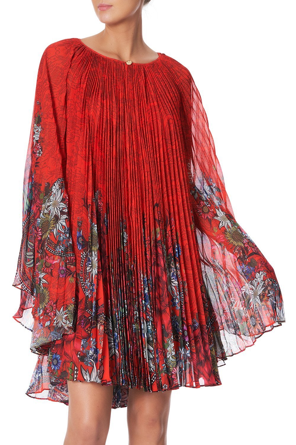 SUNRAY PLEATED SHORT KAFTAN WONDERING WARATAH