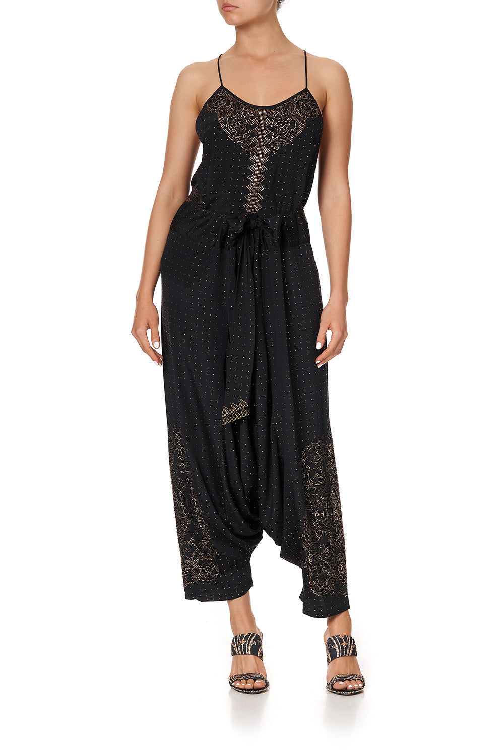 T BACK SHOESTRING TOP LUXE BLACK