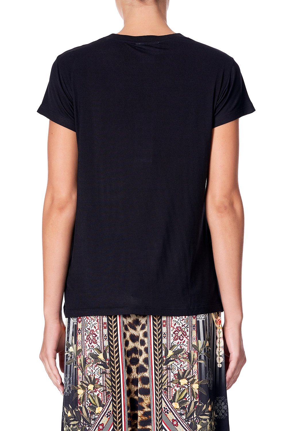 SLIM FIT  ROUND NECK T-SHIRT MARAIS AT MIDNIGHT