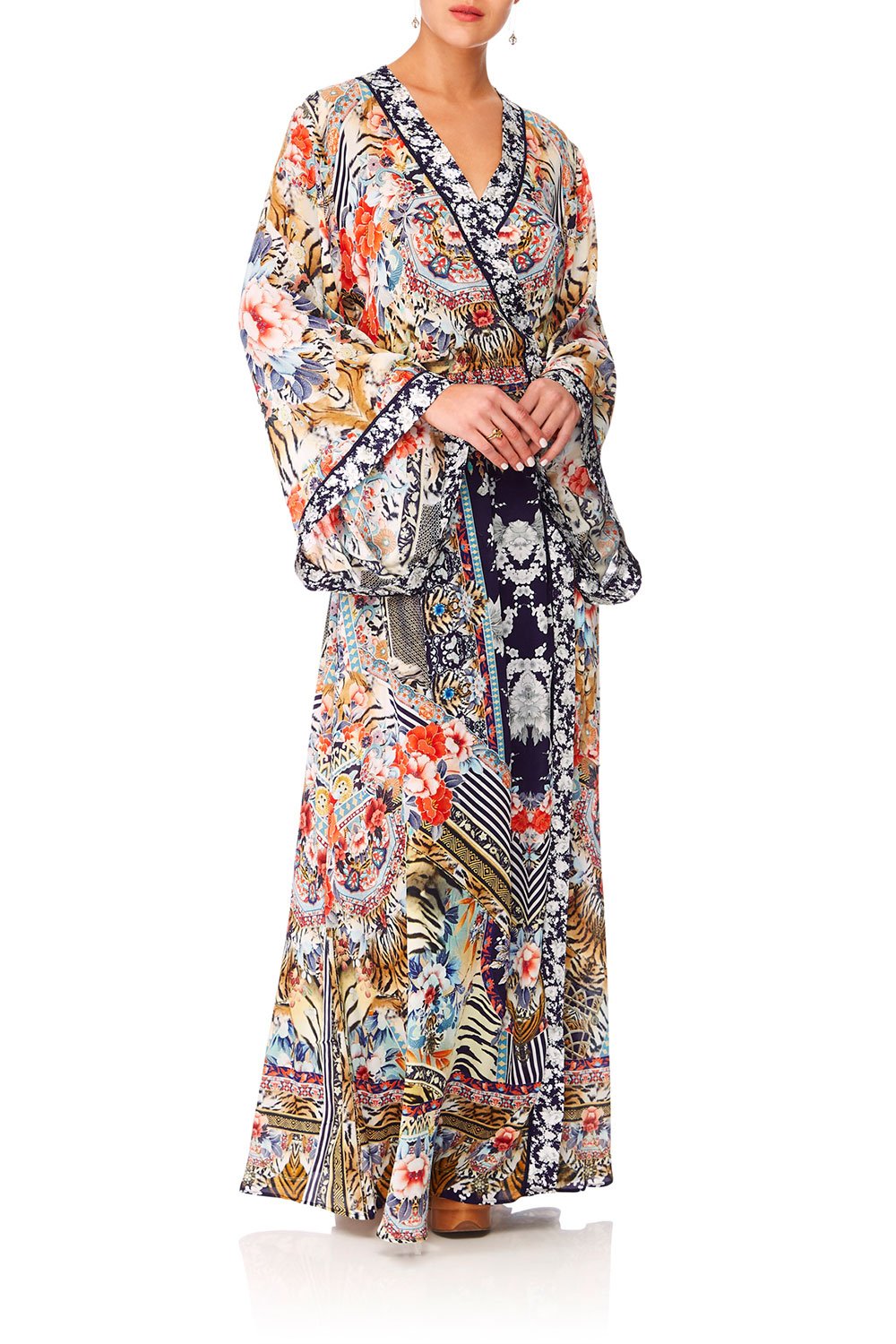 CAMILLA THE LONELY WILD KIMONO WRAP DRESS