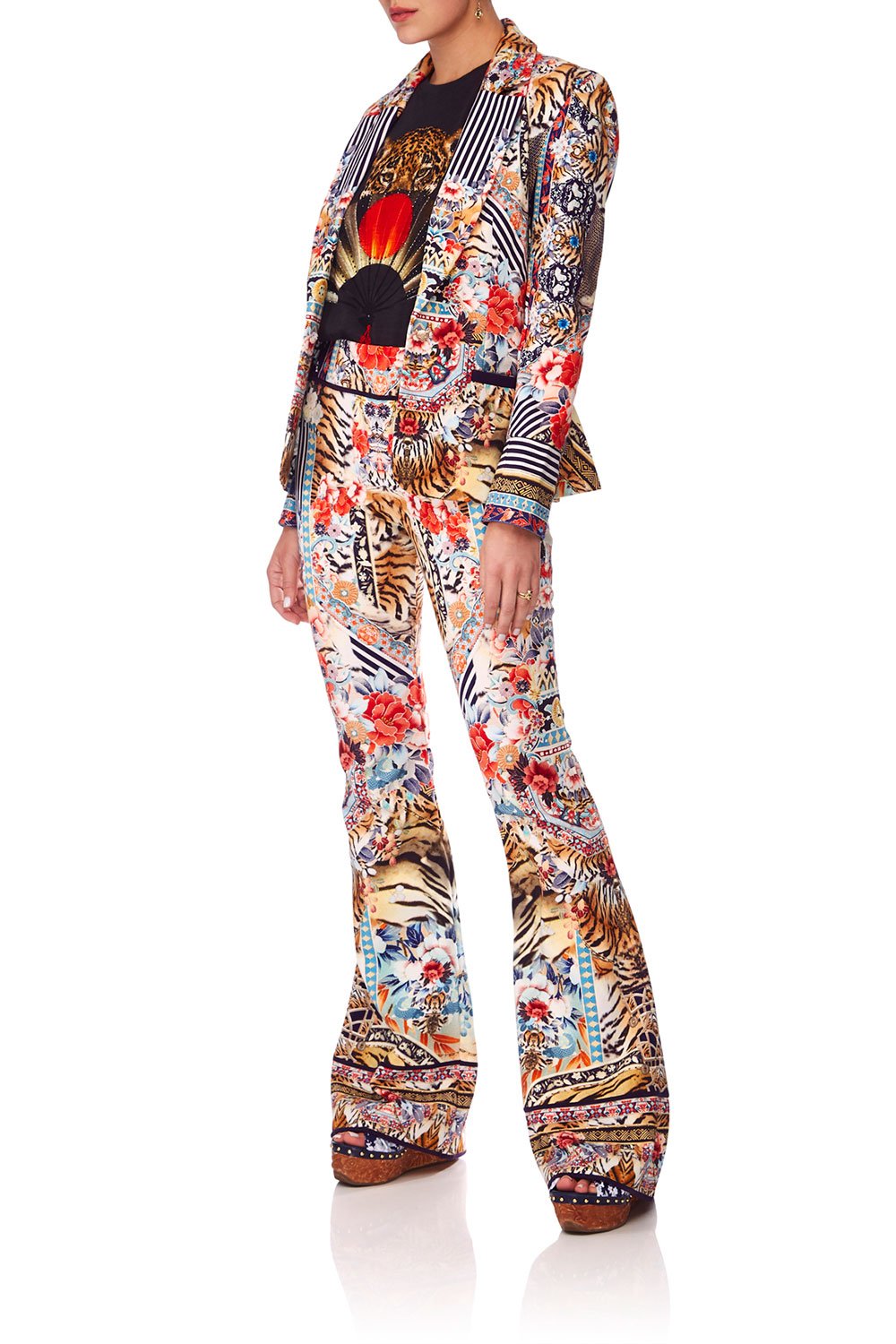 CAMILLA THE LONELY WILD PONTE FITTED JACKET