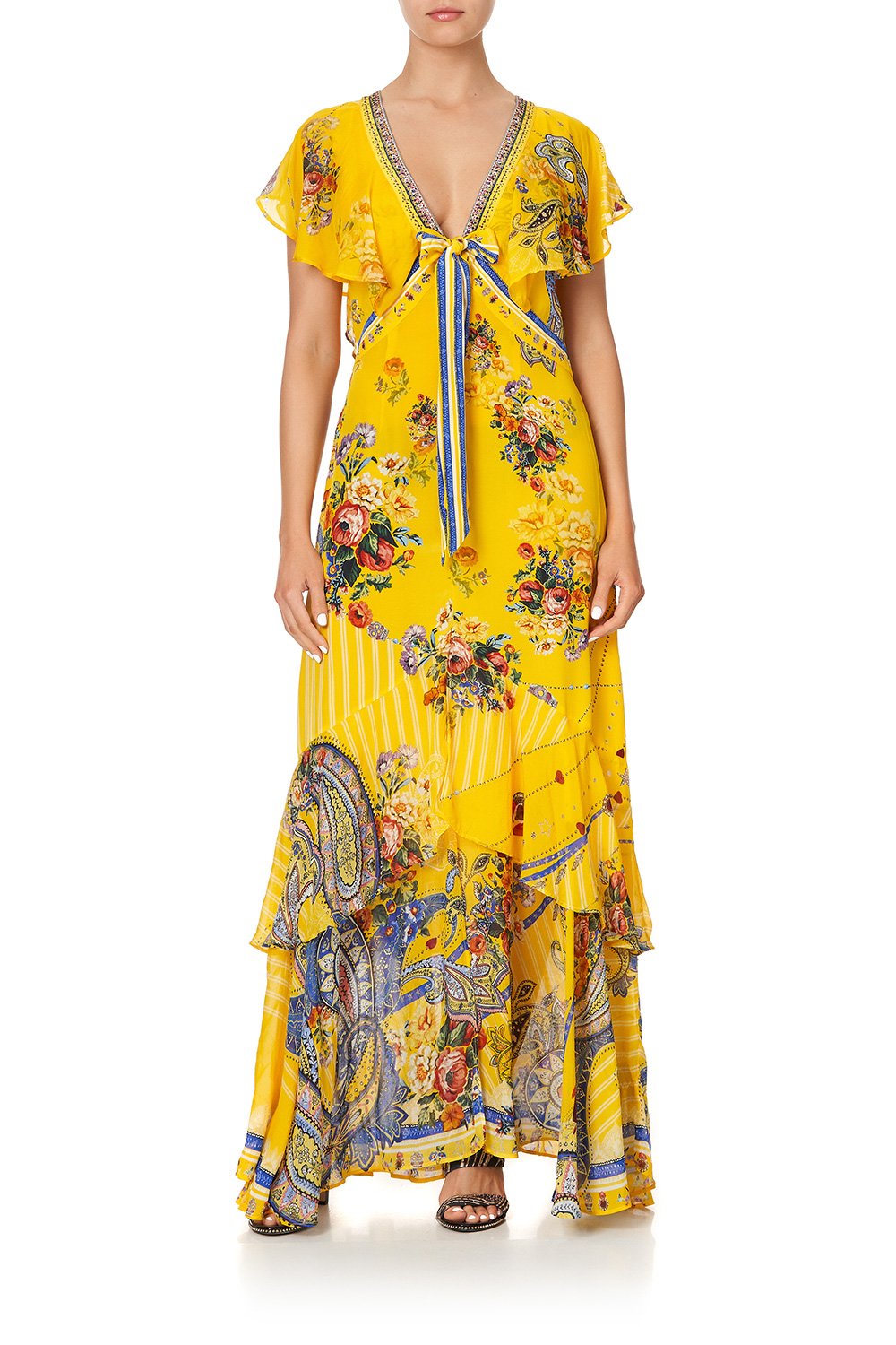 TIE FRONT MAXI WITH SPLIT OWN MUSE