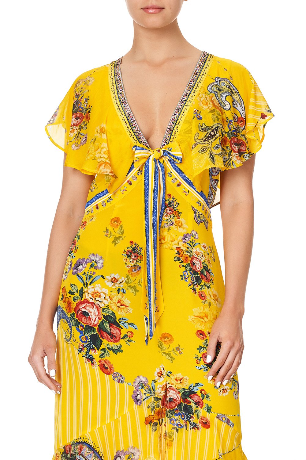 TIE FRONT MAXI WITH SPLIT OWN MUSE