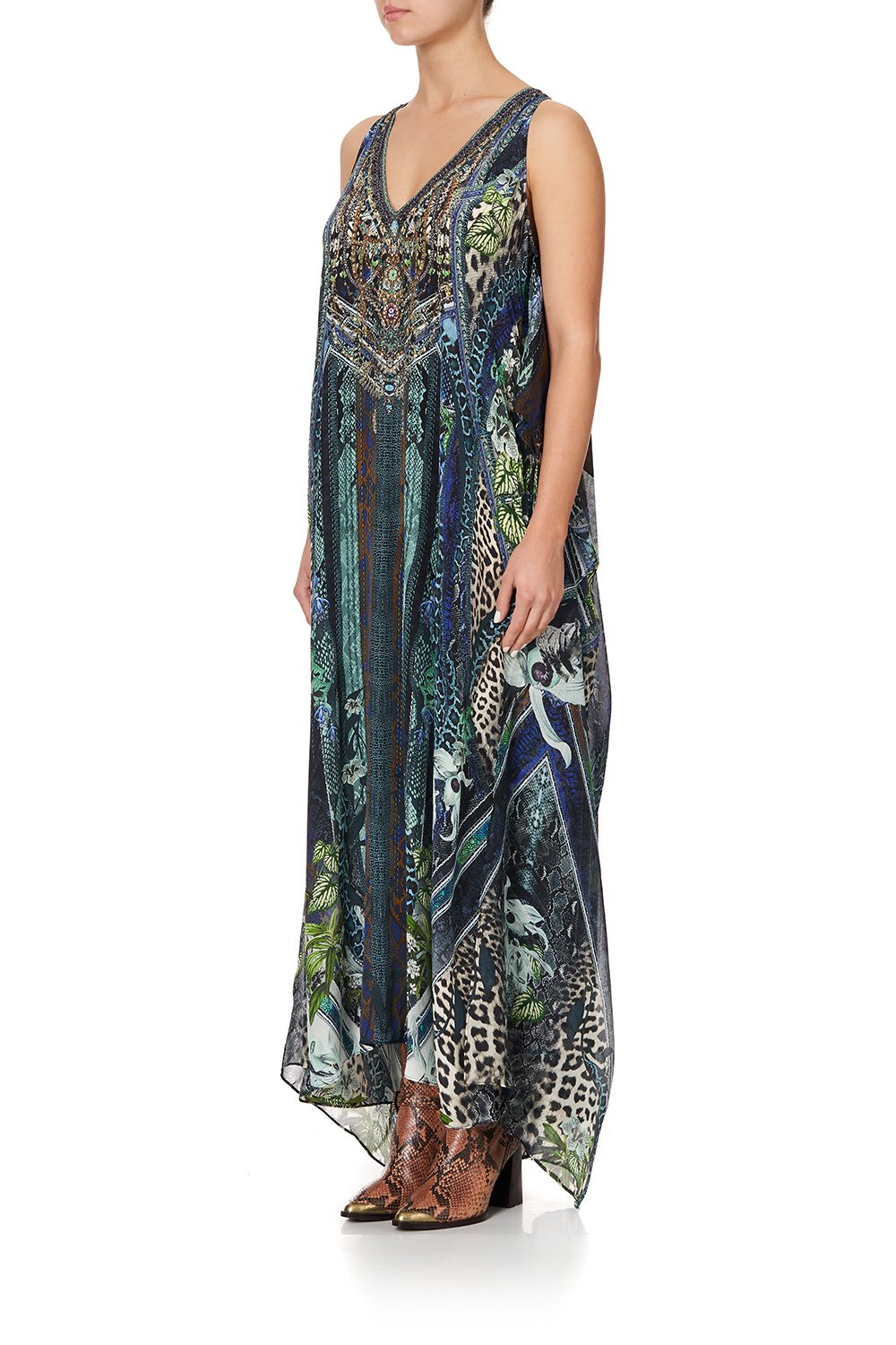 TIE FRONT MULTIWEAR DRESS KOMODO QUEEN