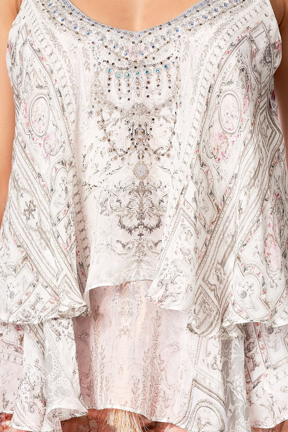 DOUBLE LAYERED CAMI CRYSTAL CASTLE